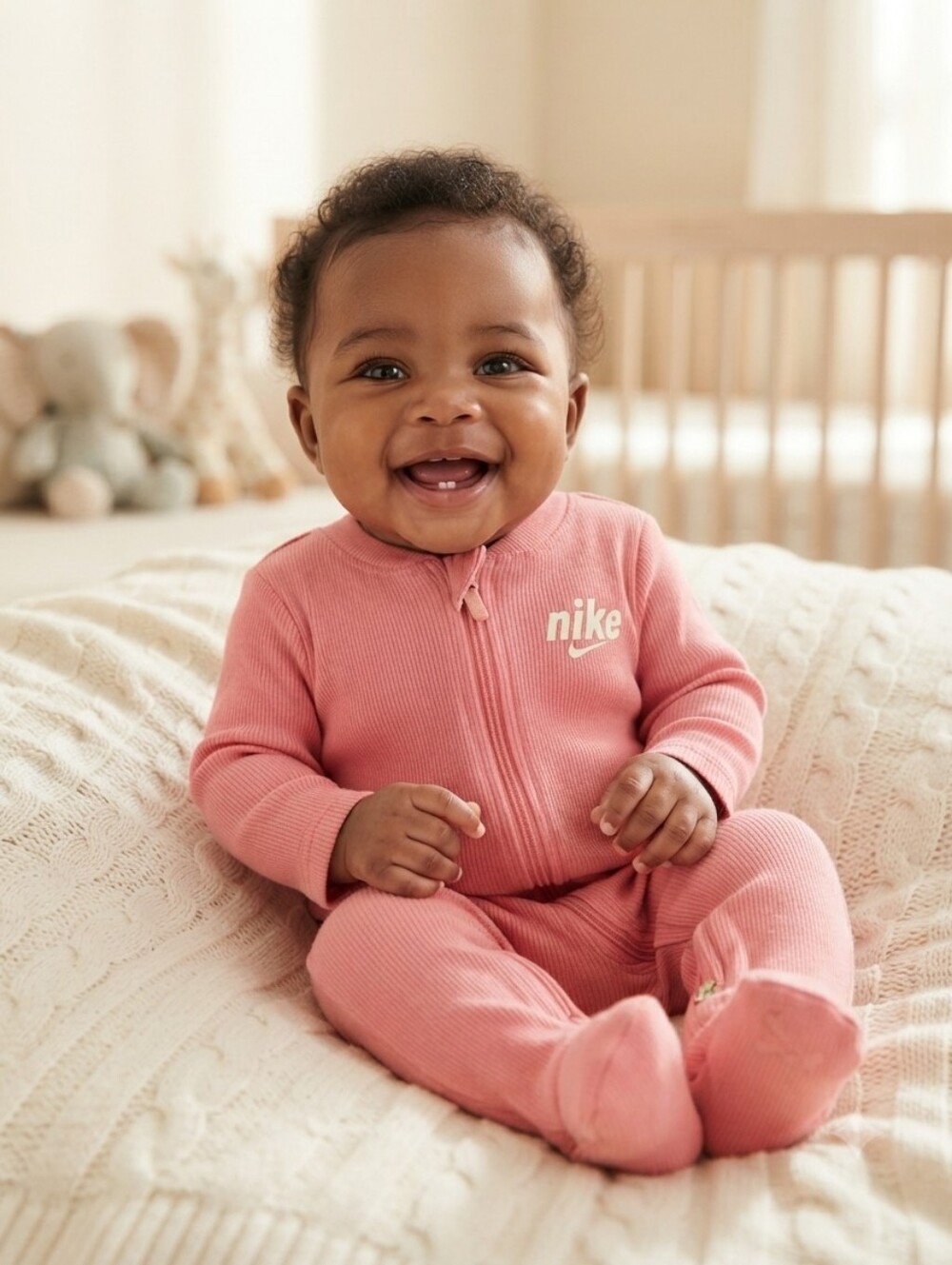 Nike 3M Pink Baby Onesie